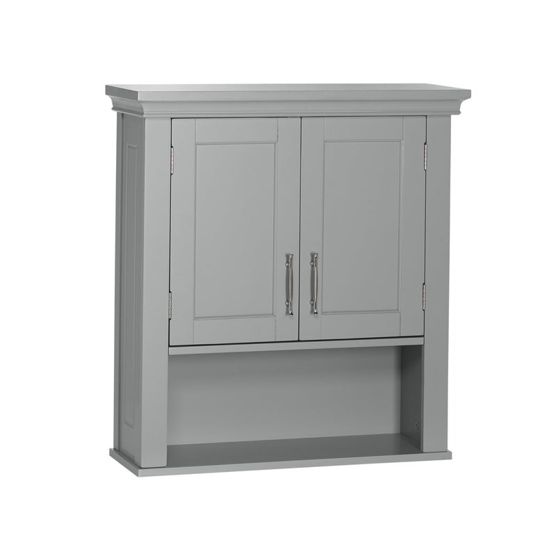 RiverRidge RiverRidge Somerset TwoDoor Bathroom Storage Gray Wall Cabinet Grey Set 1 