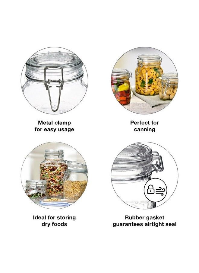 Bormioli Rocco Fido Canning Jar Set Of 3 3 Piece Set Clear  - Image 5