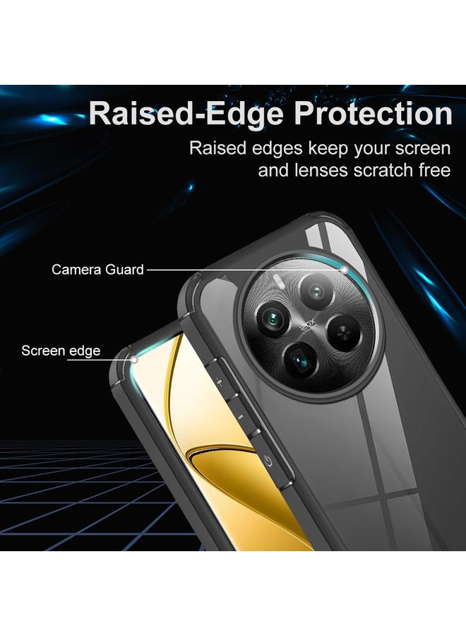 S-TOP Case For Realme 11 5G / 11x Acrylic+TPU Transparent Shockproof Phone Case - Image 3