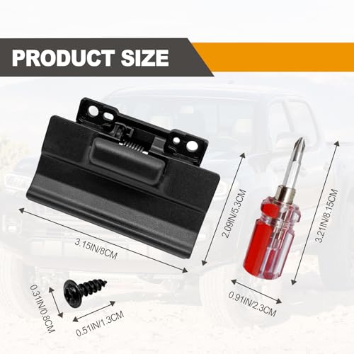 Vrasly Center Console Latch Compatible with Toyota 2016-2021 Tacoma and 2014-2021 Tundra, Replaces # 58971-0C040 Console Lock Sub-Assembly - Image 2