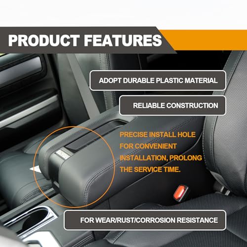 Vrasly Center Console Latch Compatible with Toyota 2016-2021 Tacoma and 2014-2021 Tundra, Replaces # 58971-0C040 Console Lock Sub-Assembly - Image 4