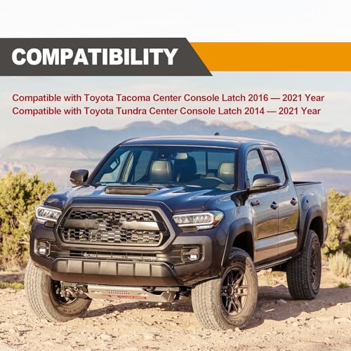 Vrasly Center Console Latch Compatible with Toyota 2016-2021 Tacoma and 2014-2021 Tundra, Replaces # 58971-0C040 Console Lock Sub-Assembly - Image 3