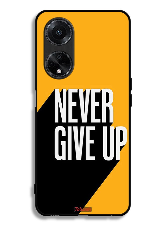 Tolwak Oppo F23 5G Protective Case Cover Never Give Up - Image 1