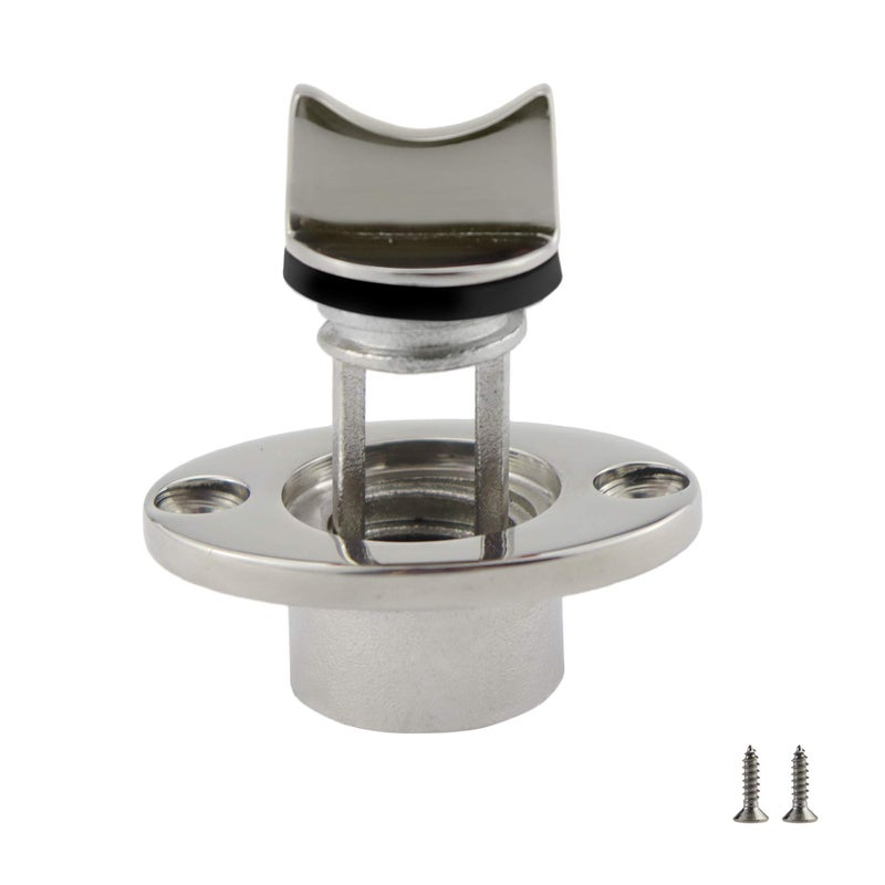 Heavy Duty 316 Stainless Steel Boat Marine Garboard Drain Plug Kit with Screws O Ring for 1 Inch254MM Hole 34IN187MM Thread ODPlumbing Fittings