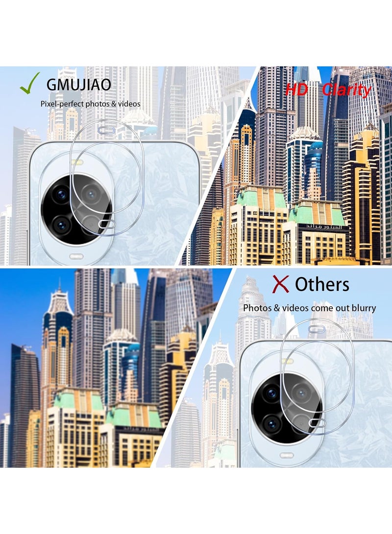 【2+2 Packs】 Screen Protectors For Huawei Nova 14 with Camera Lens Protector, Full Coverage 9H Tempered Glass Film - Image 3