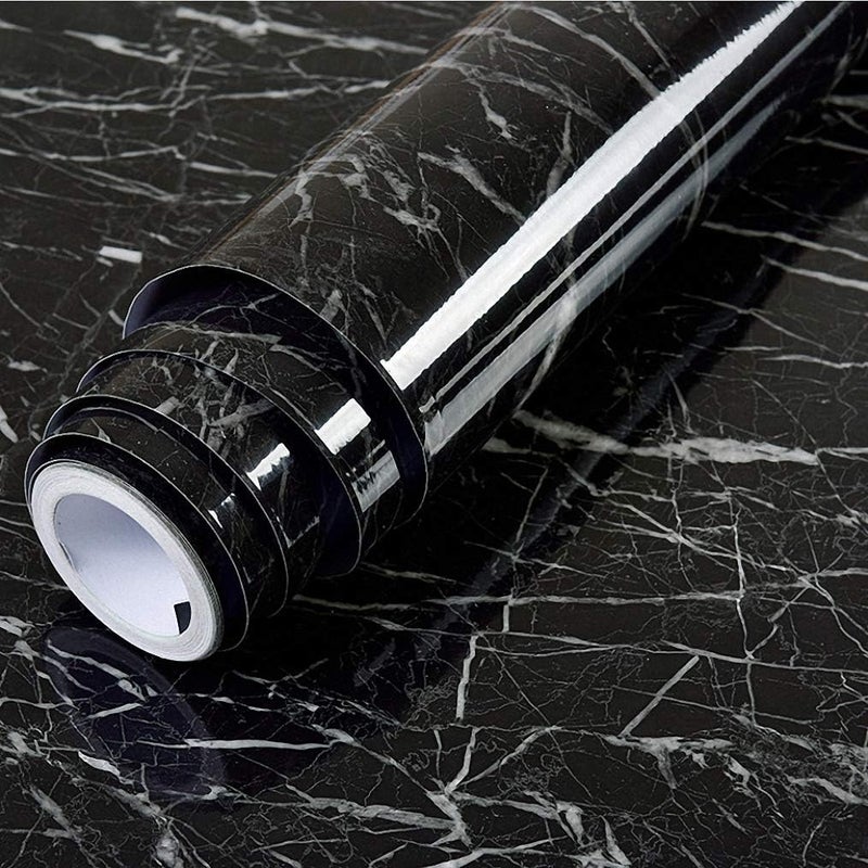 ALKAYAN Marble Wallpaper Large Self Adhesive Vinyl, Sticky Back Plastic Roll, 24inÃ—1... - Image 1