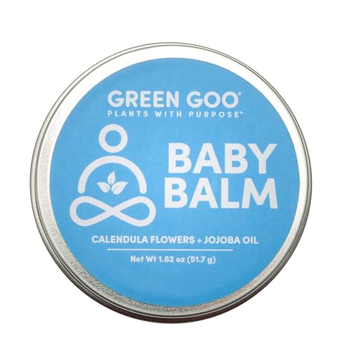 Green Goo Baby Balm, Organic Gentle Moisturizing & Soothing Baby Lotion, Helps Relieve Skin Irritations, 1.82 Oz Tin - Image 4