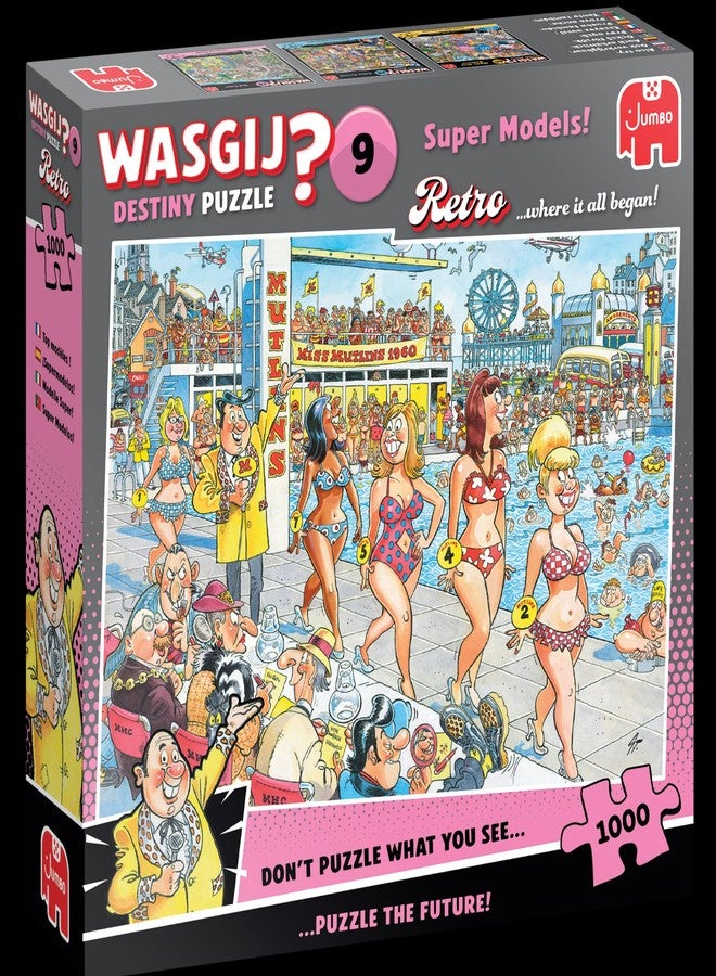 Wasgij Retro Destiny 9, Super Models - Unique 1000 Piece Jigsaw Puzzle for Adults - Colourful, Puzzling, Challenging & Brainteasing Adult Jigsaws - 100% Recycled Cardboard 1000Pc Puzzles - Jumbo - Image 5
