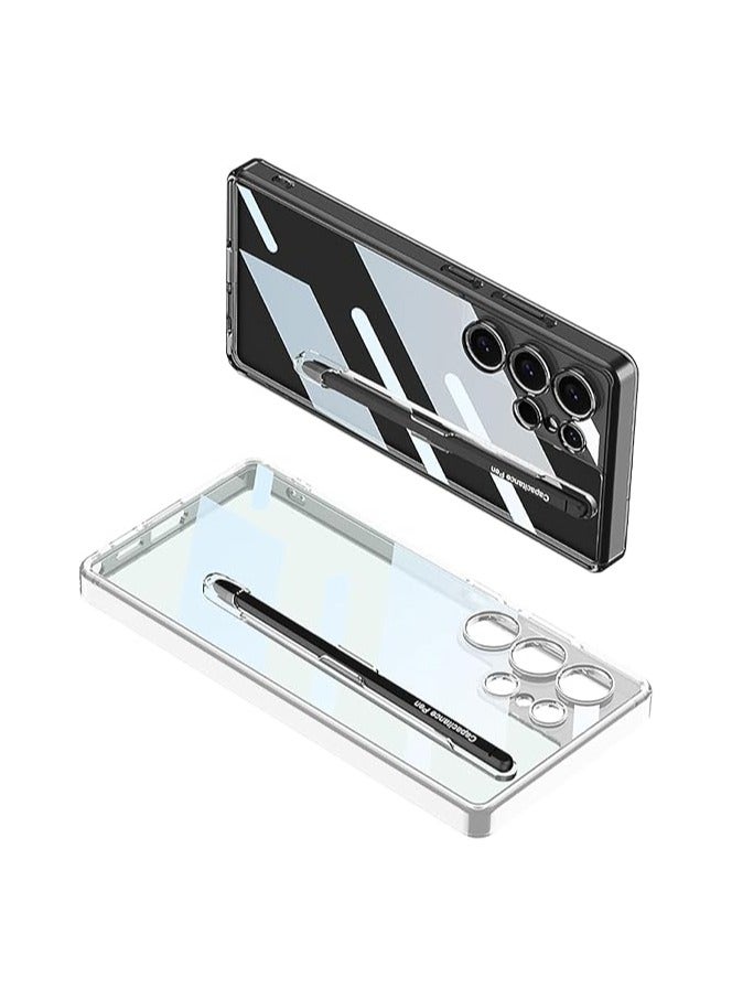 general Compatible with Galaxy S25 S25 Plus S25 Ultra 2025 Case with Pen Holder & Pen, Ultra-Thin Transparent Bracket Shell Compatible Wireless Charging Case for Galaxy S25 S25 Plus S25 Ultra - Image 2