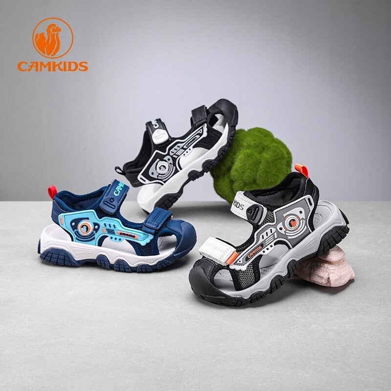 Wow Camkids Boys Sandals Summer 2025 Baotou Non-Slip Boys Soft Bottom Kidsren'S Sports Beach Shoes - Image 5
