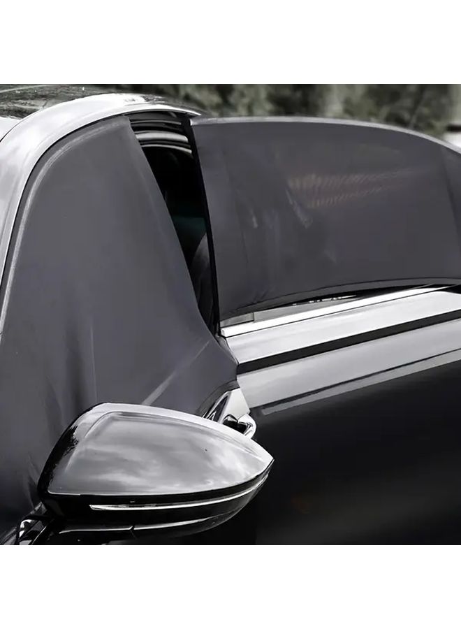 Small Rear Window Sun Shade UV Blocking Heat Shield 1pc Car Accessory - Image 1