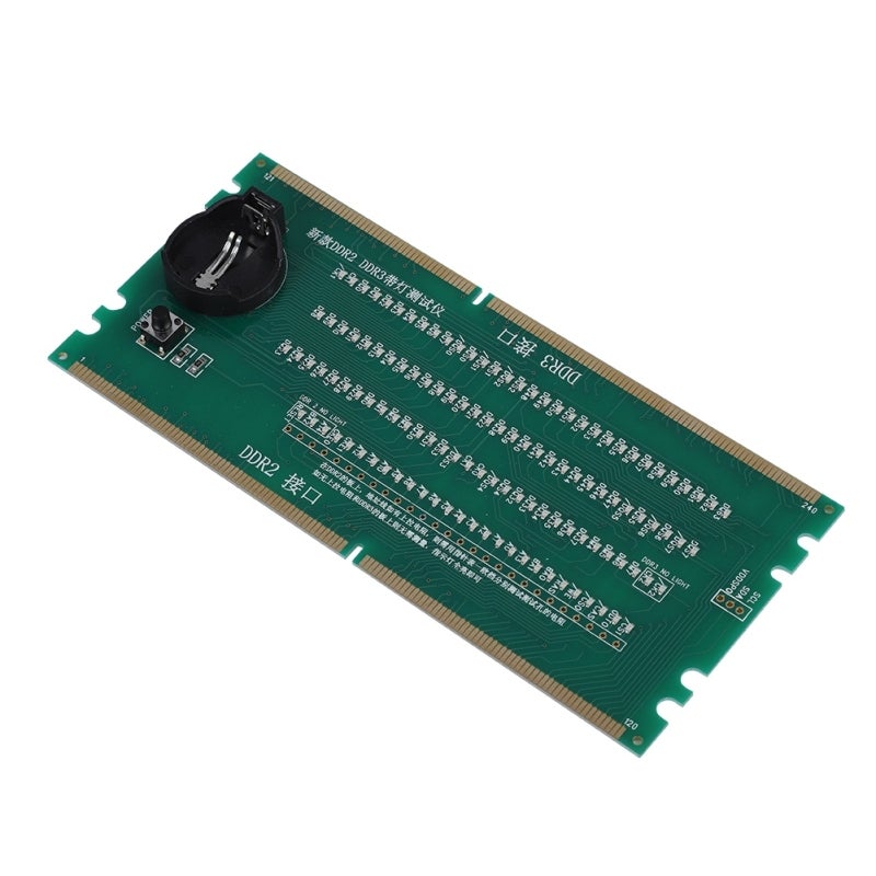 بطاقة اختبار ذاكرة DDR2 DDR3 - بطاقة اختبار اللوحة الأم - بطاقة اختبار سطح المكتب بمؤشر LED لإصلاح لوحات إنتل و AMD الأم - Image 5