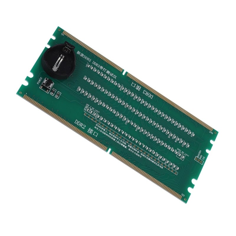 بطاقة اختبار ذاكرة DDR2 DDR3 - بطاقة اختبار اللوحة الأم - بطاقة اختبار سطح المكتب بمؤشر LED لإصلاح لوحات إنتل و AMD الأم - Image 4