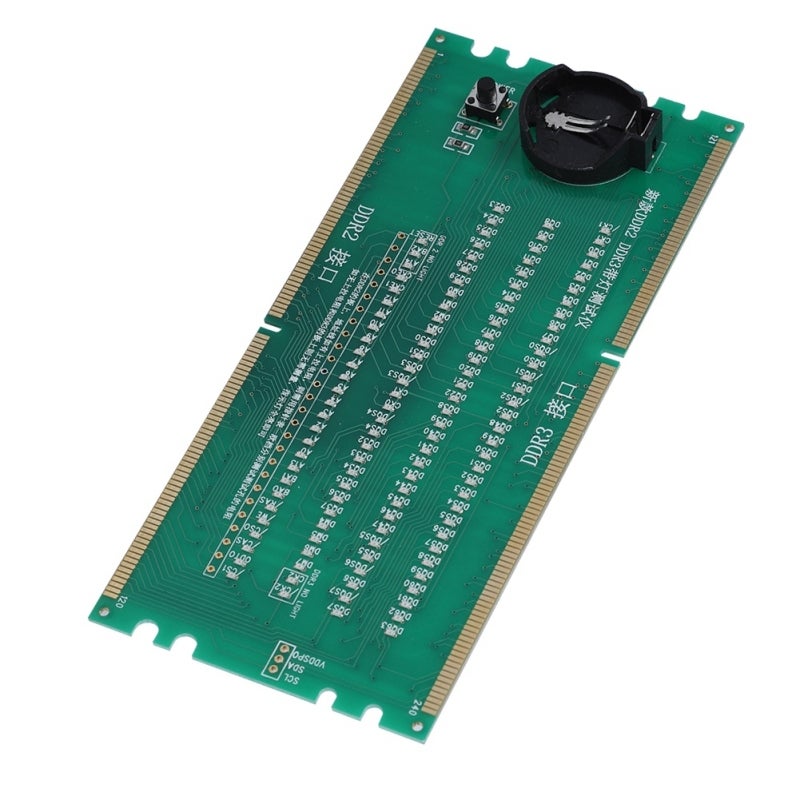 بطاقة اختبار ذاكرة DDR2 DDR3 - بطاقة اختبار اللوحة الأم - بطاقة اختبار سطح المكتب بمؤشر LED لإصلاح لوحات إنتل و AMD الأم - Image 2