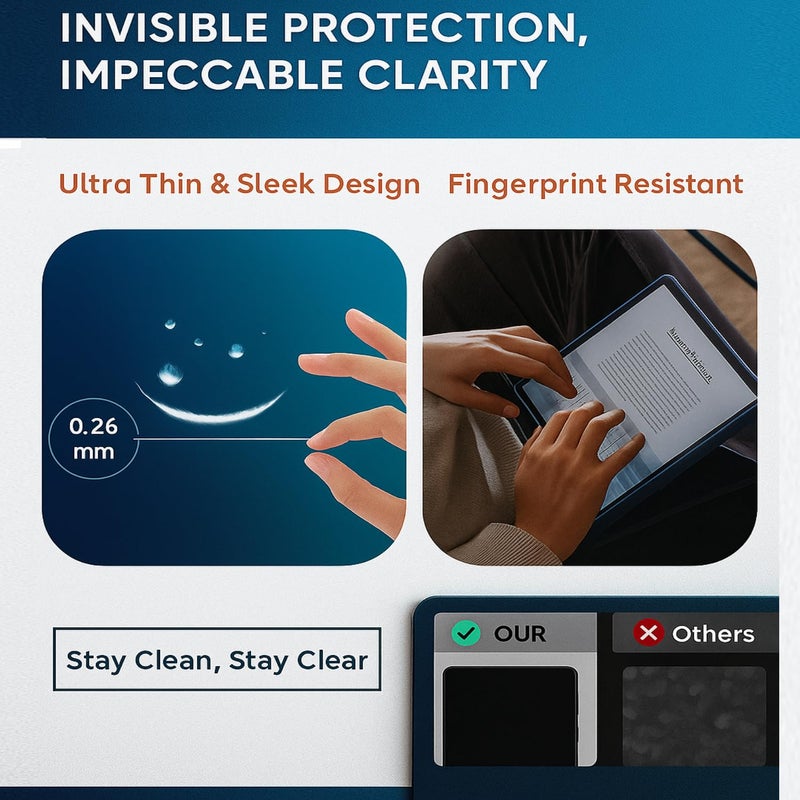 SPCORE Screen Protector for Samsung Galaxy Tab S10 Lite 10.9 inch Tablet, Tempered Glass Screen Protector for Samsung Galaxy Tab S10 Lite 10.9 inch (Anti Scratch, FingerPrint, SmudgeProof) [1 Pack] - Image 5