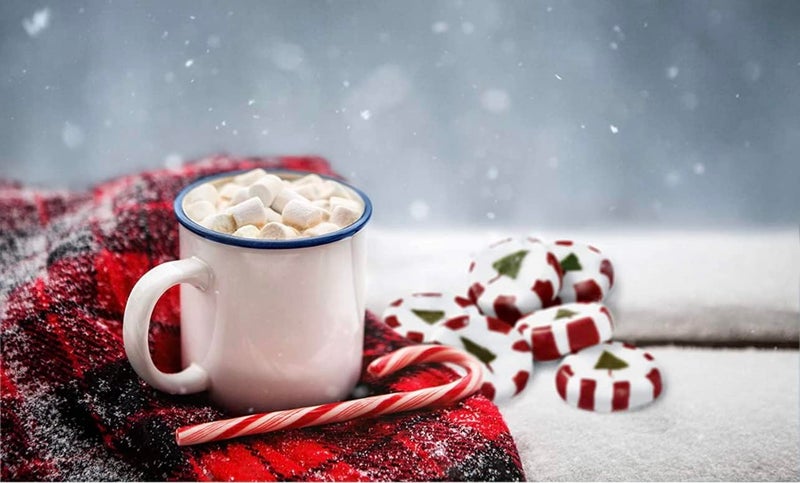 عصا حلوى النعناع الصغيرة (96 حلوى مغلفة بشكل فردي) حلوى عيد الميلاد بالجملة | مع ملصق FUN مجاني لشحنات نفس اليوم - Image 5