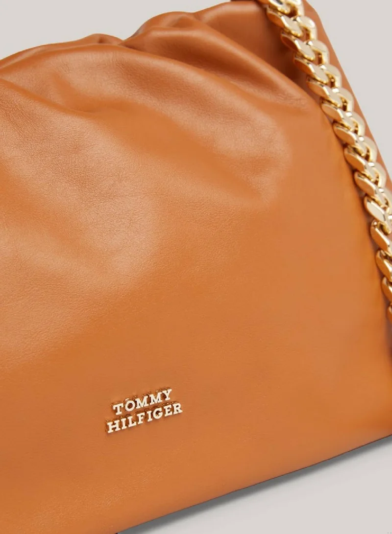 TOMMY HILFIGER Luxe Leather Small Shoulder Bag