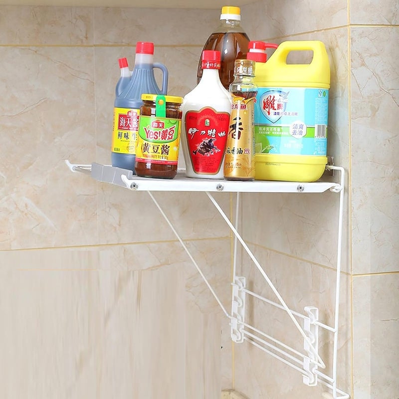 XIBO Stainless Steel Foldable Wall Mounted Clothes Hanger Clothes Drying Stand Cloth Dryer Racks for Bathroom Balcony Random Color - Image 5