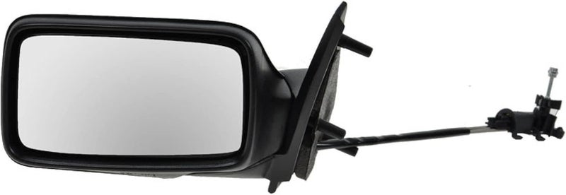 TRQ Driver Side Mirror Glass Paint to Match Manual Remote Compatible with 1993-1999 Volkswagen Golf Jetta VW1320106 - Image 1