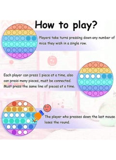 NQOOH Bubble Pop It Fidget Toy Set Sensory Game for Kids and Adults Suitable for Autism and Special Needs Stress Relief with 4 Shapes Heart Circle Octagon and Square  - Image 4