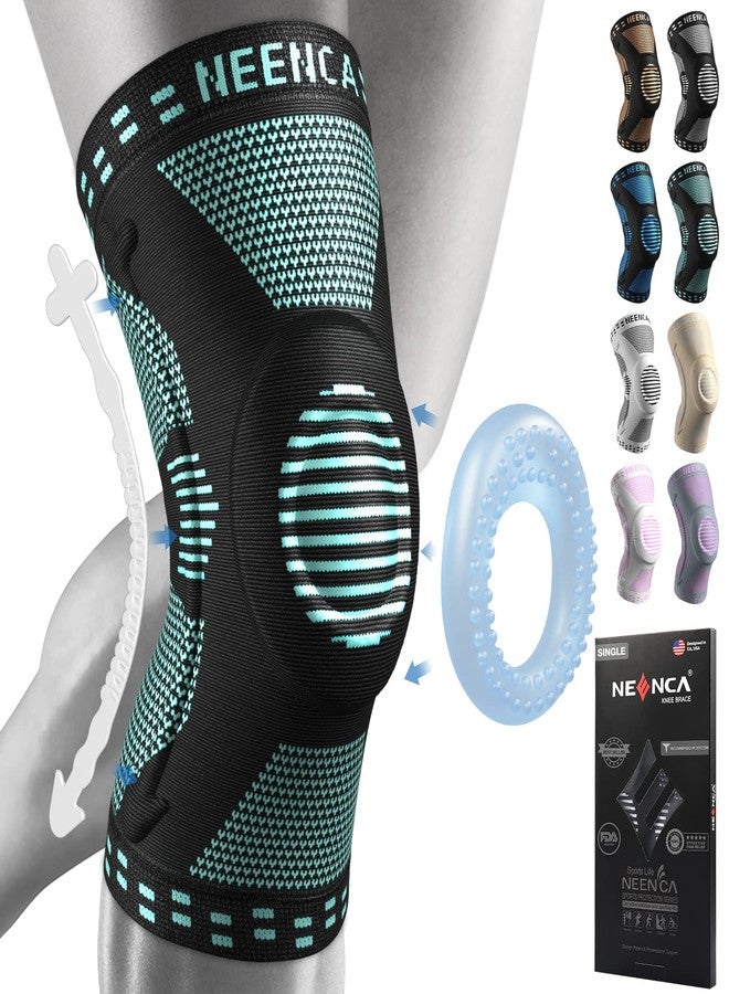 NEENCA Professional Knee Brace,Knee Compression Sleeve Support for Men Women with Patella Gel Pads & Side Stabilizers,Medical Grade Knee Pads for Running,Meniscus Tear,ACL,Arthritis,Joint Pain Relief - Image 1