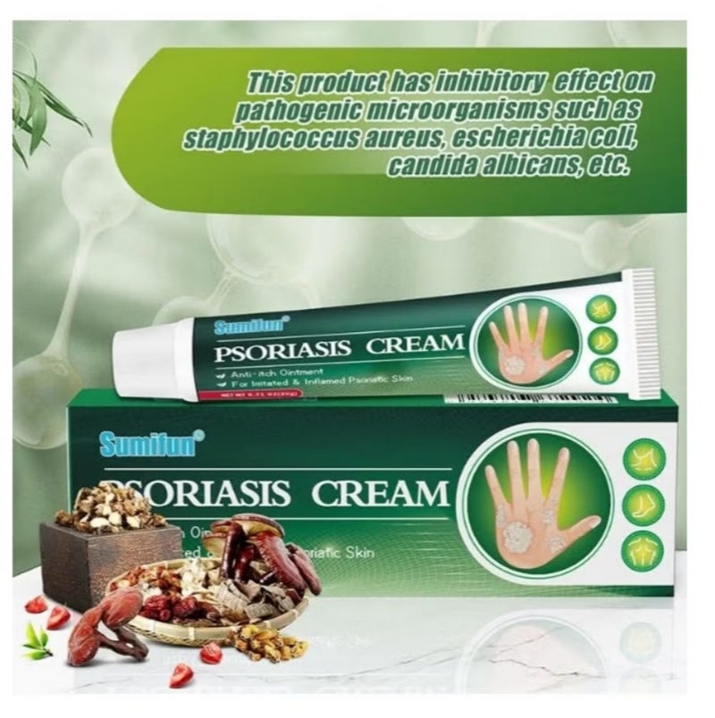 Sumifun Psoriasis Ointment Cream – Herbal Anti-Itch Formula for Redness, Flaking & Skin Irritation – Gentle Moisturizing Relief for Daily Use 20g - Image 4