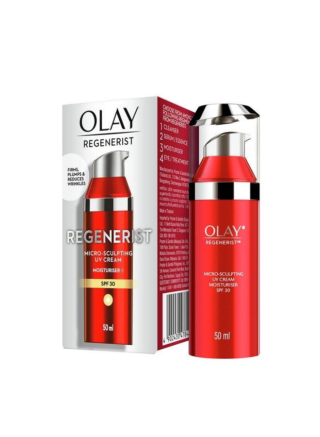 Olay Regenerist Microsculpting Uv Cream Moisturiser Spf 30 1.7 Ounce - Image 1