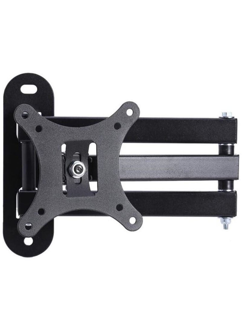 ELTRAZONE - Telescopic TV Bracket, LCD LED TV PC Monitor Wall Mount Bracket, Folding Shelf Bracket, Adjustment Heavy Duty Corner Tilt Swivel Holder Shelves Support, TV Stand Rack Suitable for Size 10-27inch - Image 1