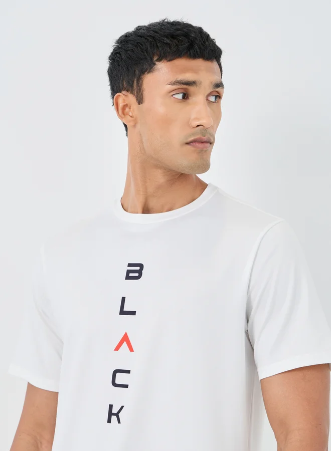 Take Two Take Two Slogan Printed Round Neck Regular Fit T-Shirt