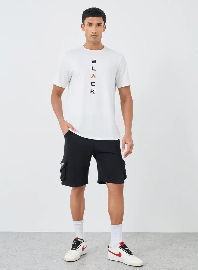 Take Two Slogan Printed Round Neck Regular Fit T-Shirt