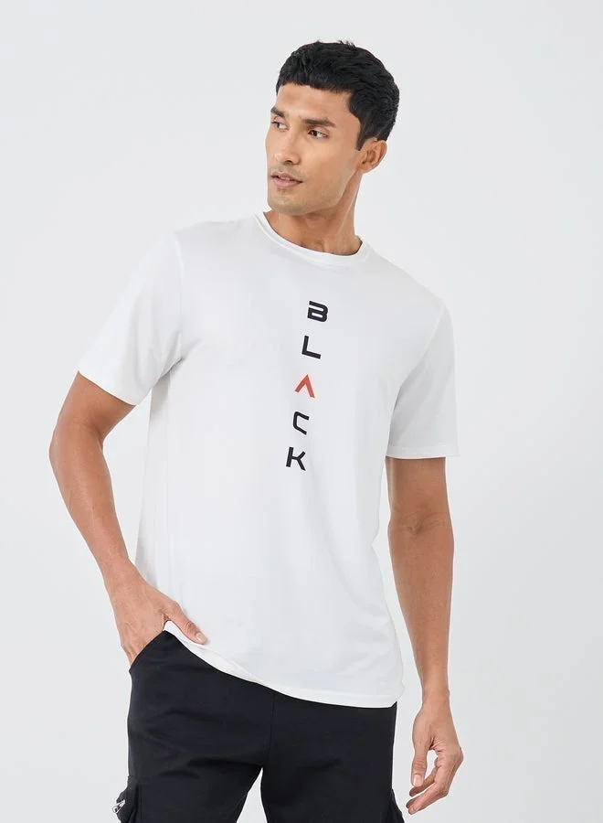 Take Two Slogan Printed Round Neck Regular Fit T-Shirt