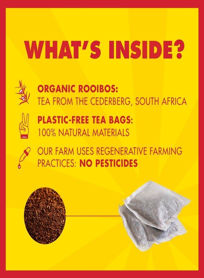 BOS Organic Rooibos Tea Bags - 100 Count - Caffeine Free, Naturally Sweet, Antioxidant-Rich - Rooibos Tea Organic Made In South Africa - BOS - Image 5