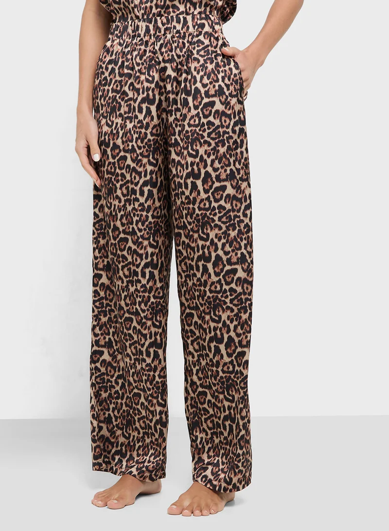 ELLA Leopard Print Cami & Pant Set