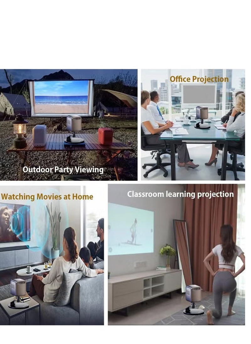FlashHawk Desktop Projector Mount Stand Adjustable Tilt with 1/4" Screw - Ideal for Home, Office, and Studio  - Image 4