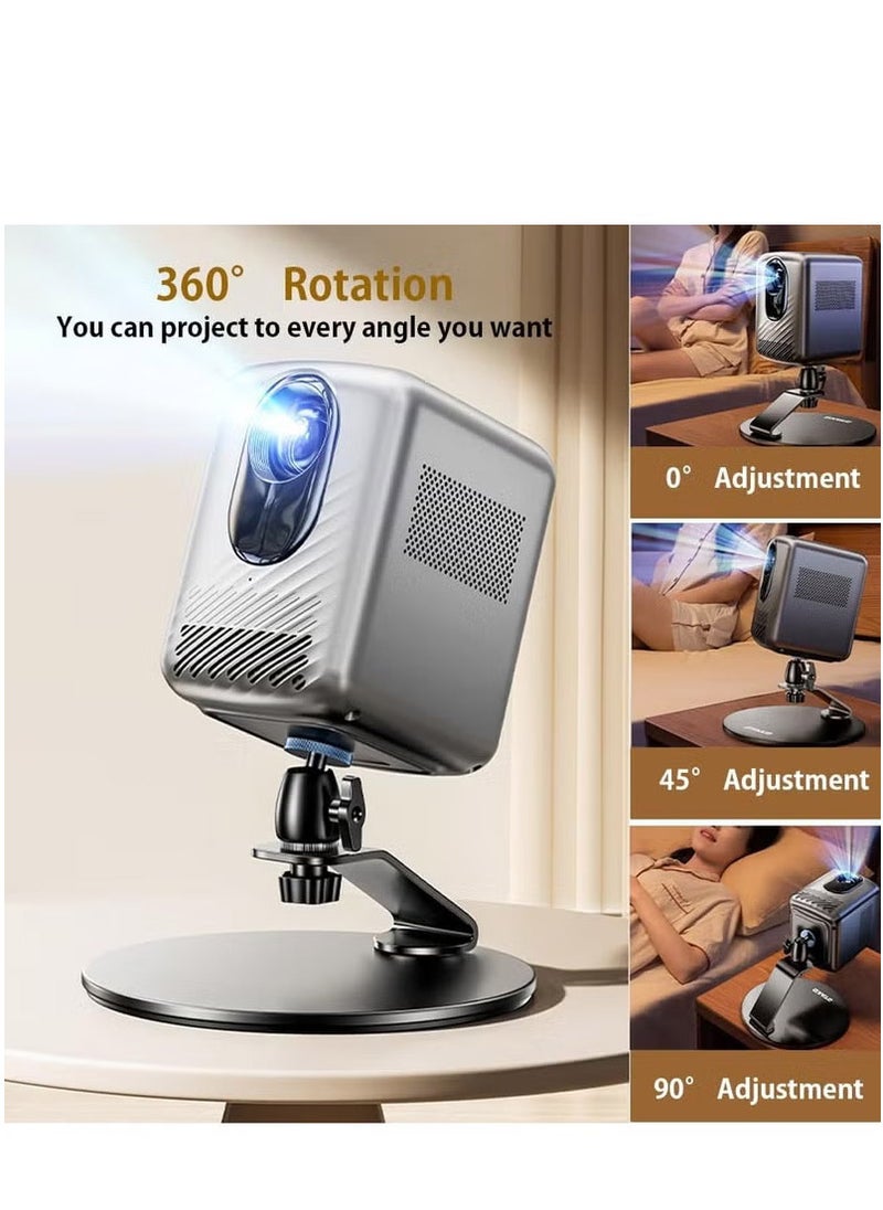 FlashHawk Desktop Projector Mount Stand Adjustable Tilt with 1/4" Screw - Ideal for Home, Office, and Studio  - Image 2