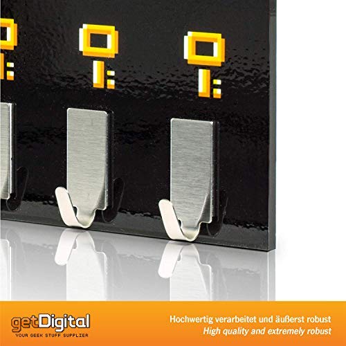 getDigital Dangerous to Go Alone Key Rack - Geeky Home and Office Decor Wall-Mounted Key Holder with 5 Metal Hooks - 21 x 16 cm - Image 4