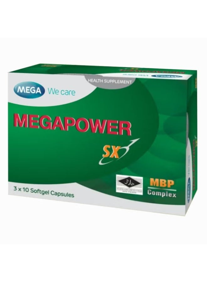 Megapower SX Softgel Capsules, Pack of 30's