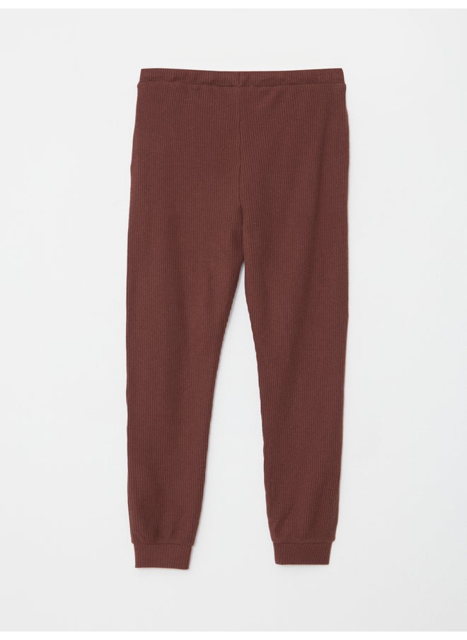 LC WAIKIKI - Large Size Elastic Waist Plain Women's Pajama Bottom - Image 1