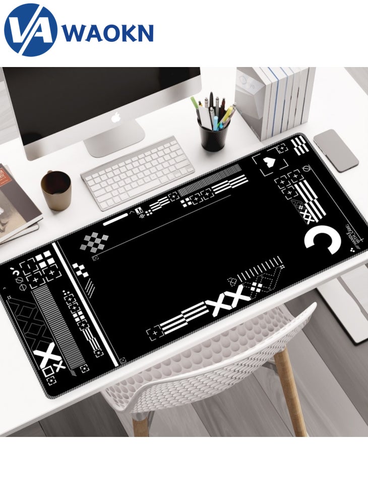 WAOKN - Large Gaming Mouse Pad XL Anti-Skid Mousepad Large Keyboard Mouse Pad Desk Mat with Stitched Edges Super Creative MousePad - Image 1