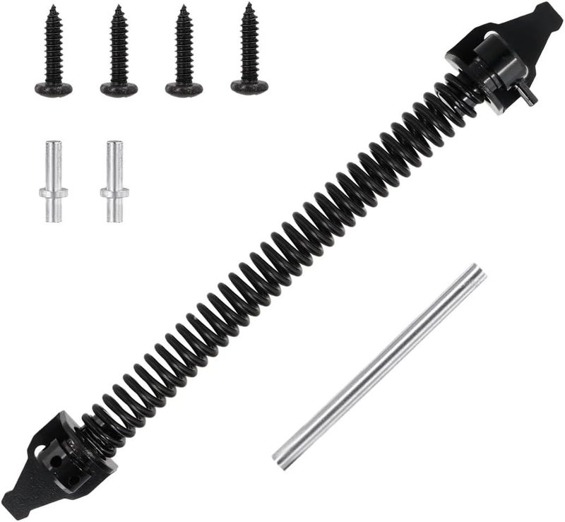 Adjustable 14-Inch Metal Spring Gate Closer, Automatic Closure for Wooden Gates, Spring Mechanism for Garden Fences - Image 3