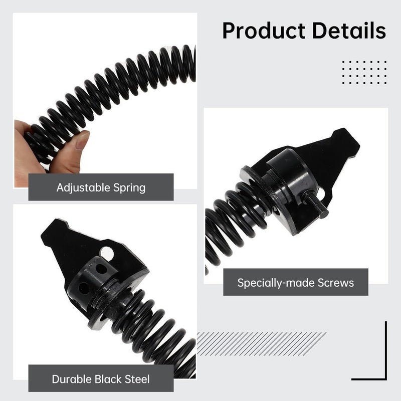 Adjustable 14-Inch Metal Spring Gate Closer, Automatic Closure for Wooden Gates, Spring Mechanism for Garden Fences - Image 4