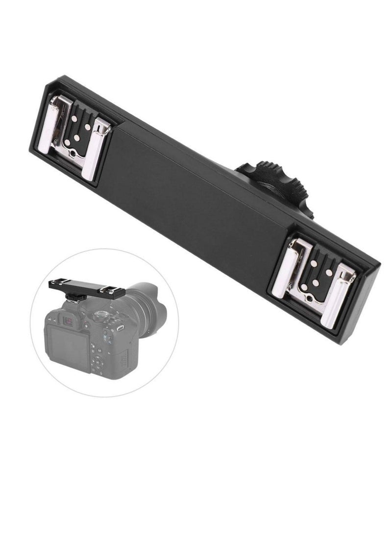 Dual Hot Shoe Splitter for Canon Cameras, Supports Up to 3 Kg, Lightweight and Convenient SLR Accessory for I-TTL Photography  - Image 1