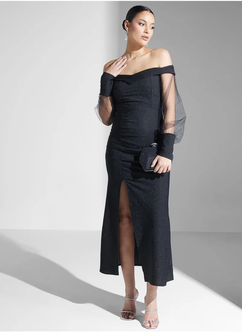 Ella Limited Edition Off Shoulder Detail Gown