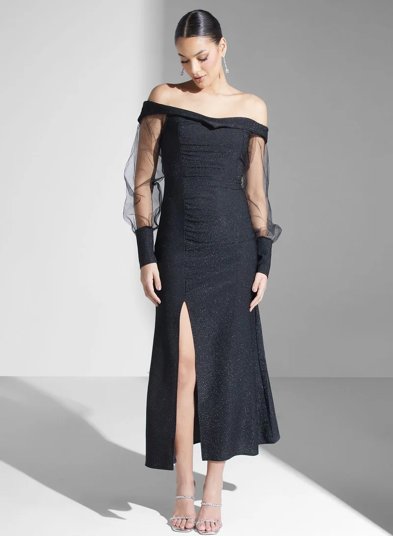 Ella Limited Edition Off-Shoulder Slit Dress