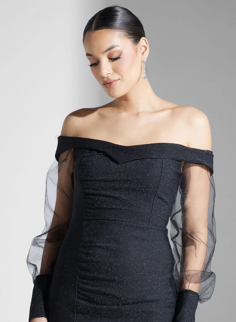 Ella Limited Edition Off-Shoulder Slit Dress