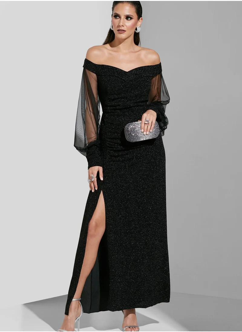 Ella Limited Edition Off Shoulder Detail Gown