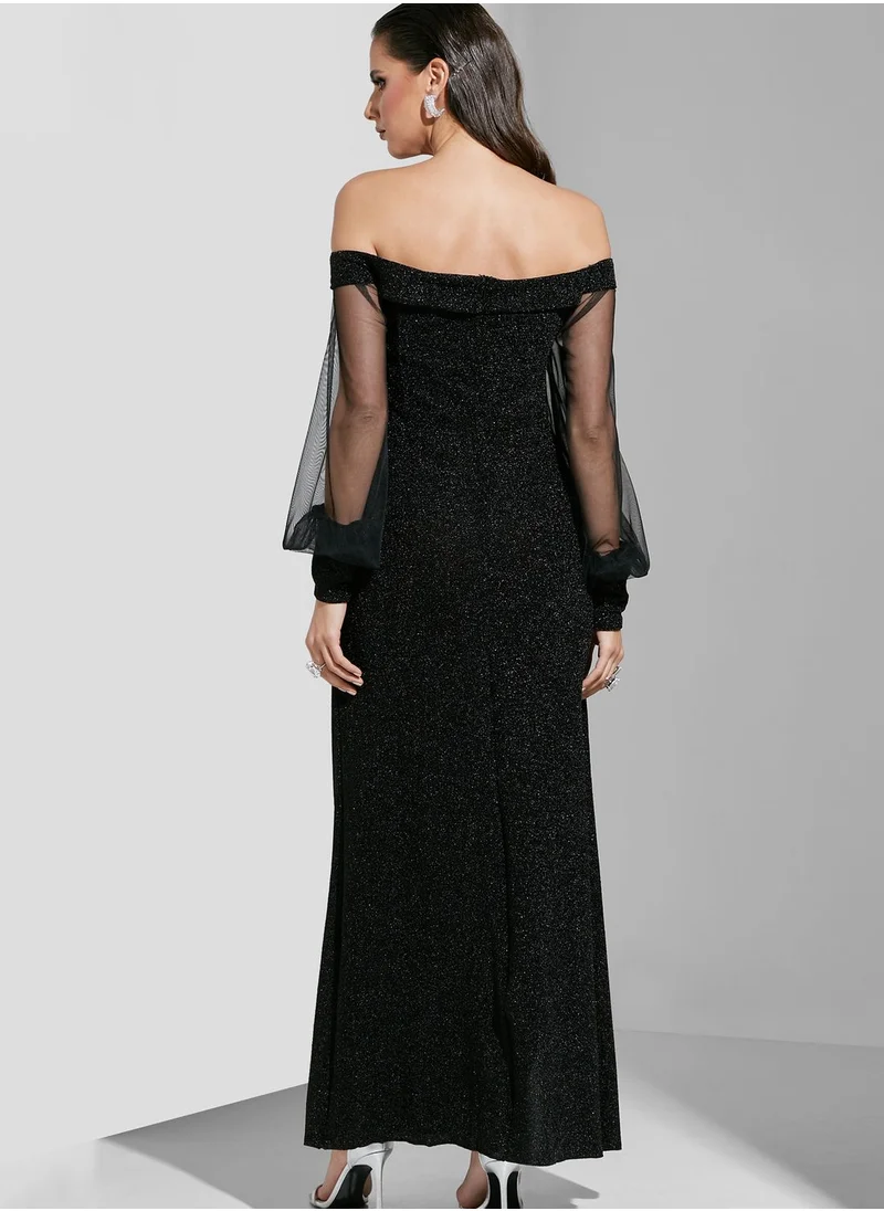 Ella Limited Edition Off Shoulder Detail Gown