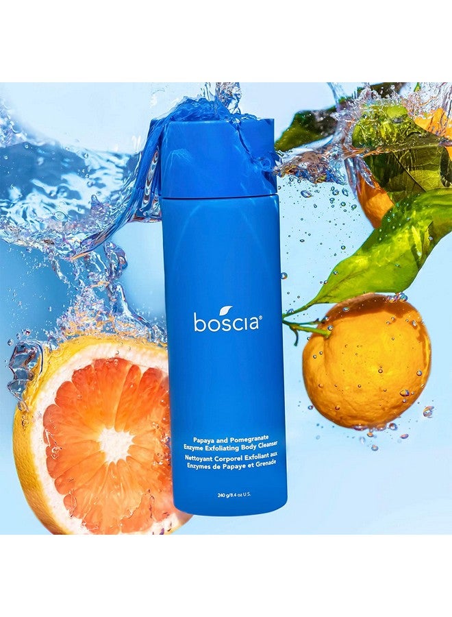 boscia Papaya & Pomegranate Enzyme Exfoliating Body Cleanser Vegan Crueltyfree Natural & Clean Skin Care Body Cleanser Gel For All Skin Types 8.4 Oz - Image 4
