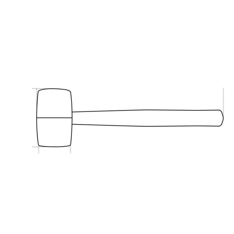 DIY Crafts DIY Crafts Design No 4 Black Rubber Jewelers Hammer Black Rubber Mallet with Wooden Handle Rubber Design No 4 Black Rubber  - Image 5