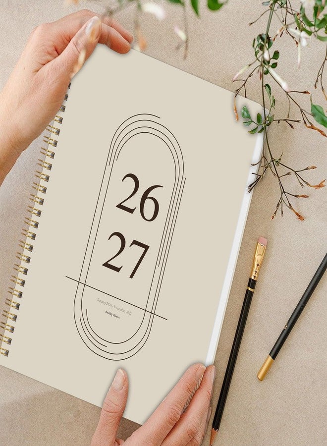 Kamoy Monthly Planner 2026-2027 - 2 Year Monthly Planner Calendar 2026-2027, Jan. 2026 - Dec. 2027, 7.3" * 9.5", 24 Months Calendar Planner with Note Pages, for Office, School Home Planning - White - Image 3
